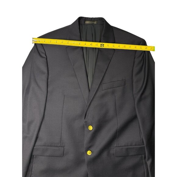 Lauren Ralph Lauren 42R Navy Wool Blazer Gold Button Sport Coat Classic Fit - Picture 12 of 15
